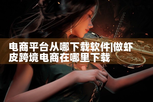 电商平台从哪下载软件